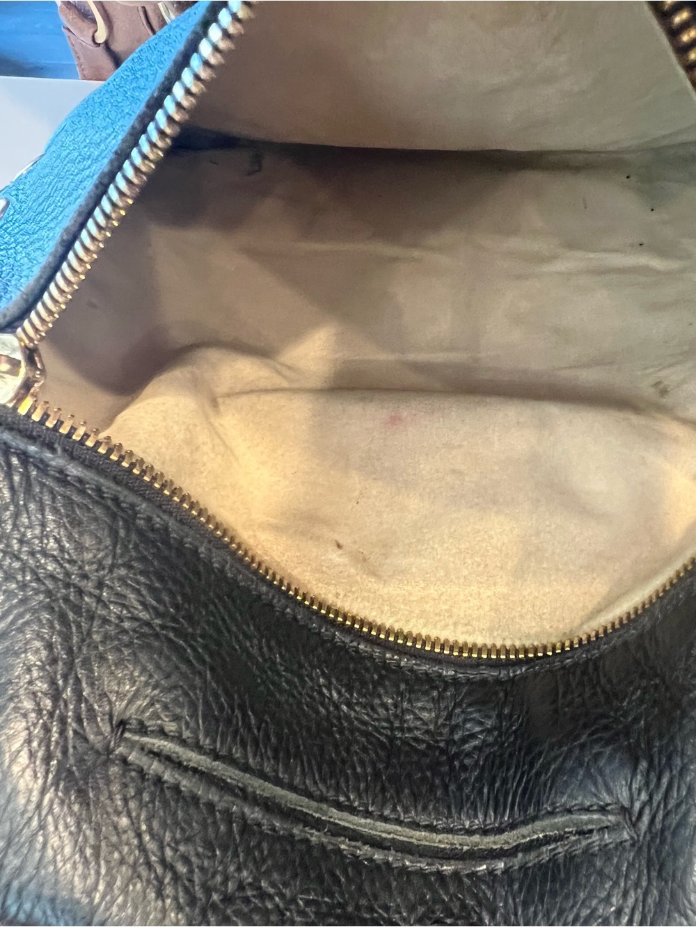 Hammitt Black Leather Crossbody with Gold Grommet Hardware - Picture 6 of 6